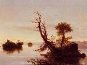 Thomas Cole American Lake Scene Sweden oil painting reproduction